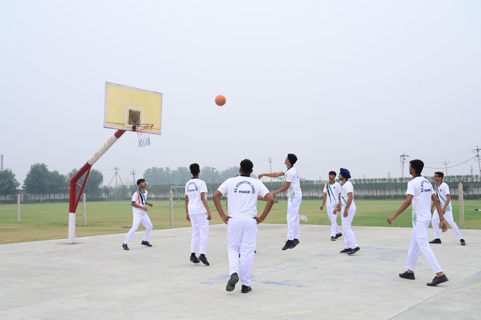 Basketball Practice Court Boys